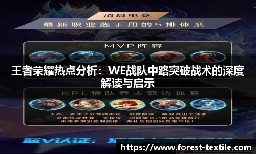 王者荣耀热点分析：WE战队中路突破战术的深度解读与启示