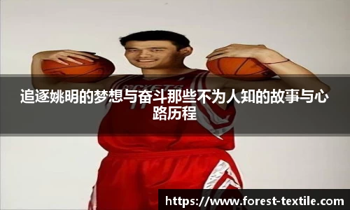 追逐姚明的梦想与奋斗那些不为人知的故事与心路历程